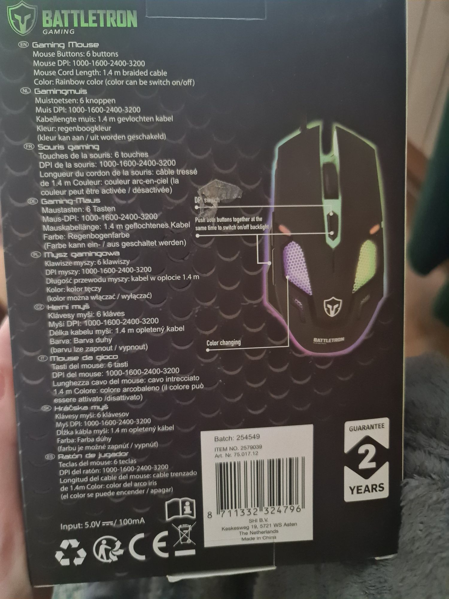 Nowa myszka komputerowa gaming mouse