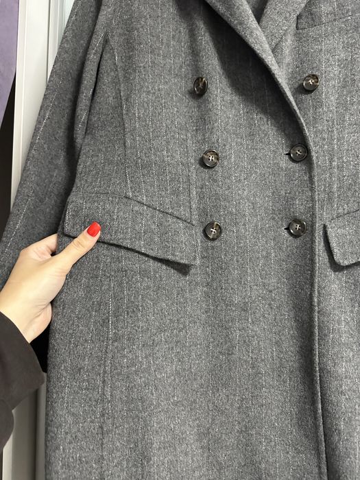 Сіре Шерстяне пальто як zara
