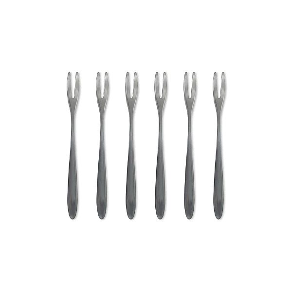 Widelczyki do przekąsek, 6 szt., stal niedzewna, 12,5 cm Fiesta / Byon