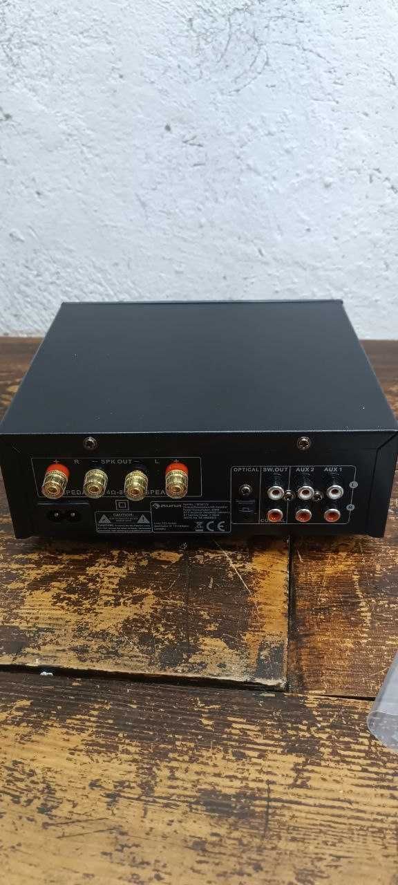 Підсилювач потужності звуку Auna AMP-2 DG, 2x50 Вт RMS, BT/USB