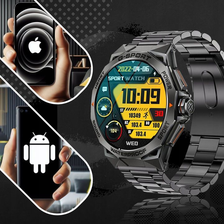 Smartwatch Zegarek Męski Menu Polskie Sport Puls Rozmowy Smart Watch A