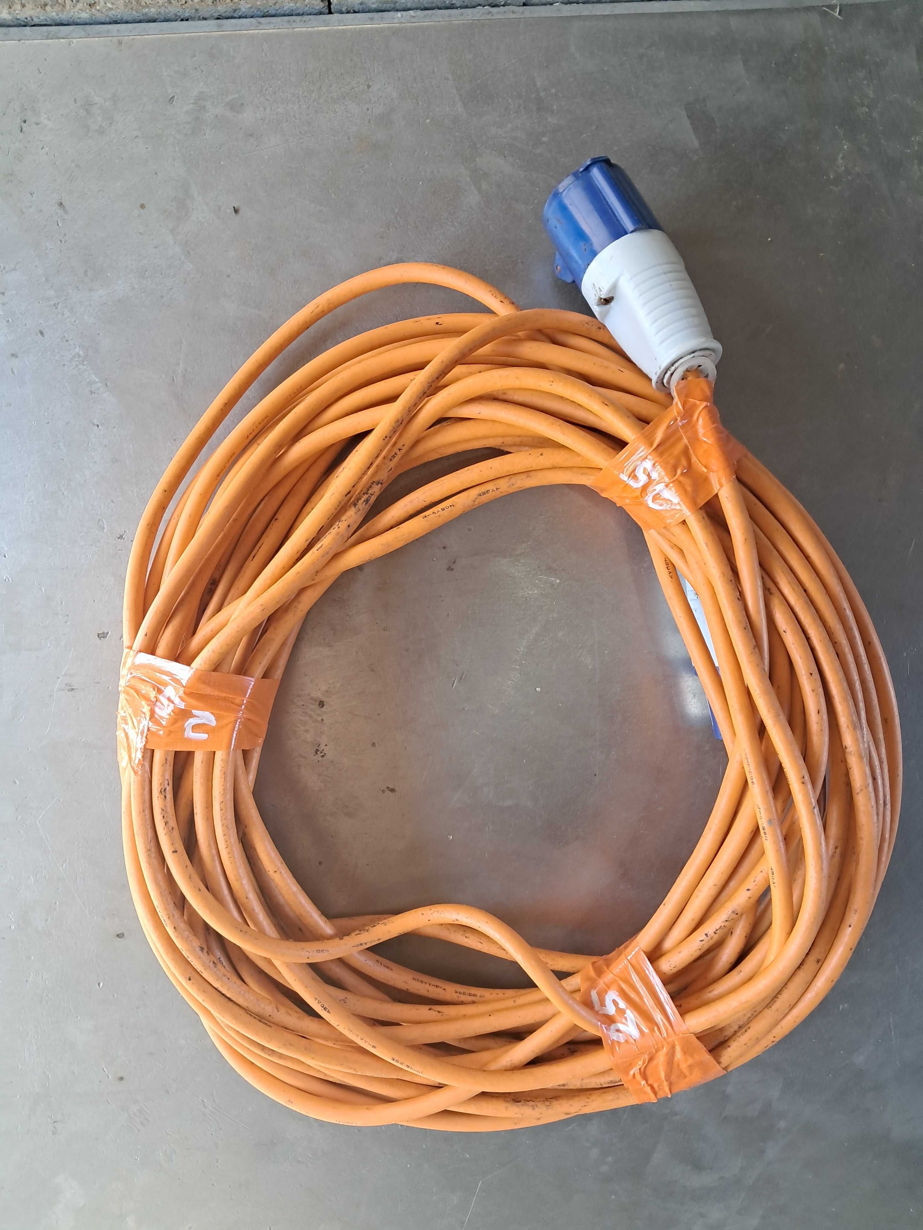 Przewód przedłużacz kabel do przyczepy kempingowej 3 x 2,5mm, 16A 25m