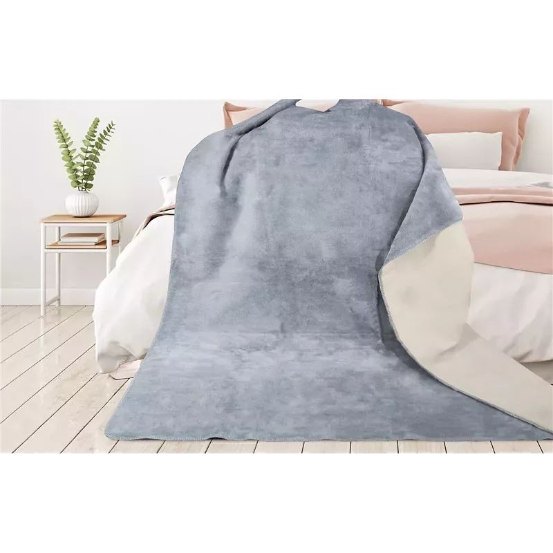 Koc bawełniany Glamour 150x200cm popiel - 150 x 200 [cm]