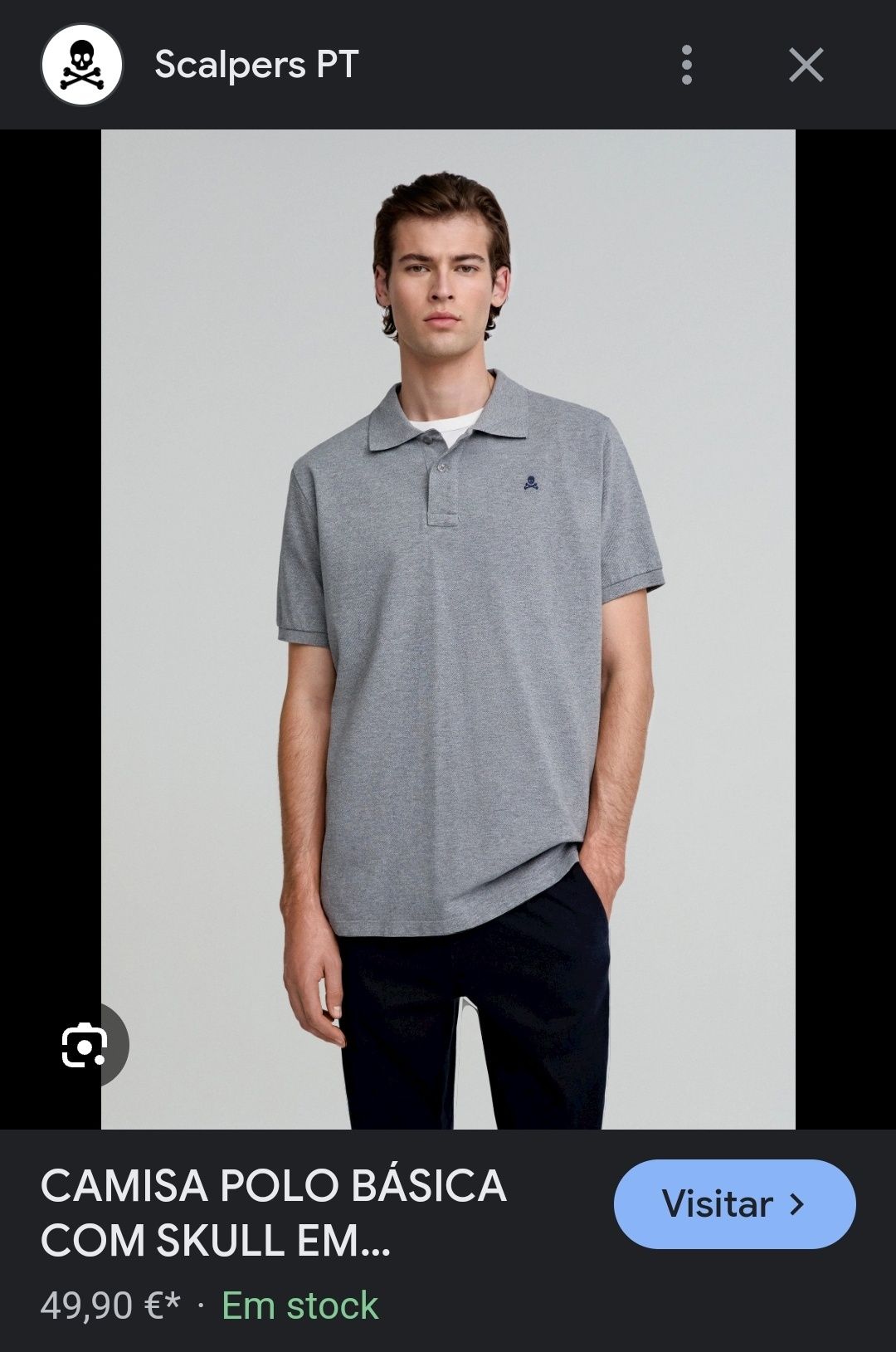 Polo novo de homem Scalpers tamanho XL novo