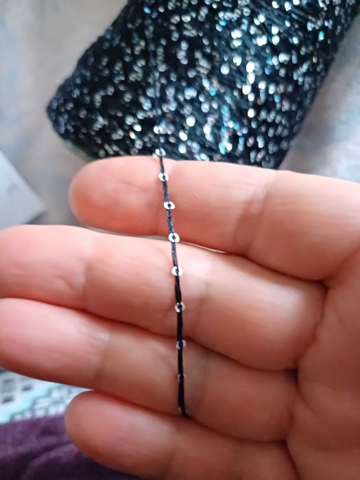 Пряжа с паеткой полиэстер 200г