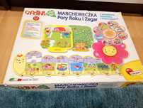 Marcheweczka pory roku i zegar układanka edukacyjna, puzzle