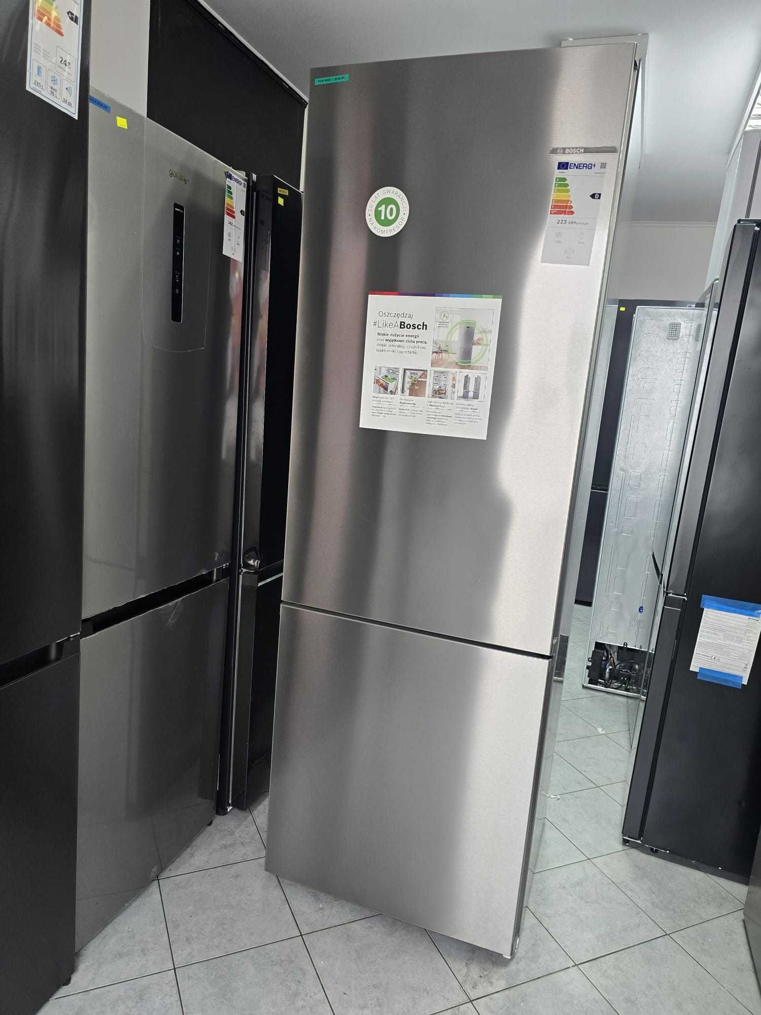 Lodówka Bosch szer 70cm KGN492IDF  203 cm Srebrna gwar 2 lata P1 &