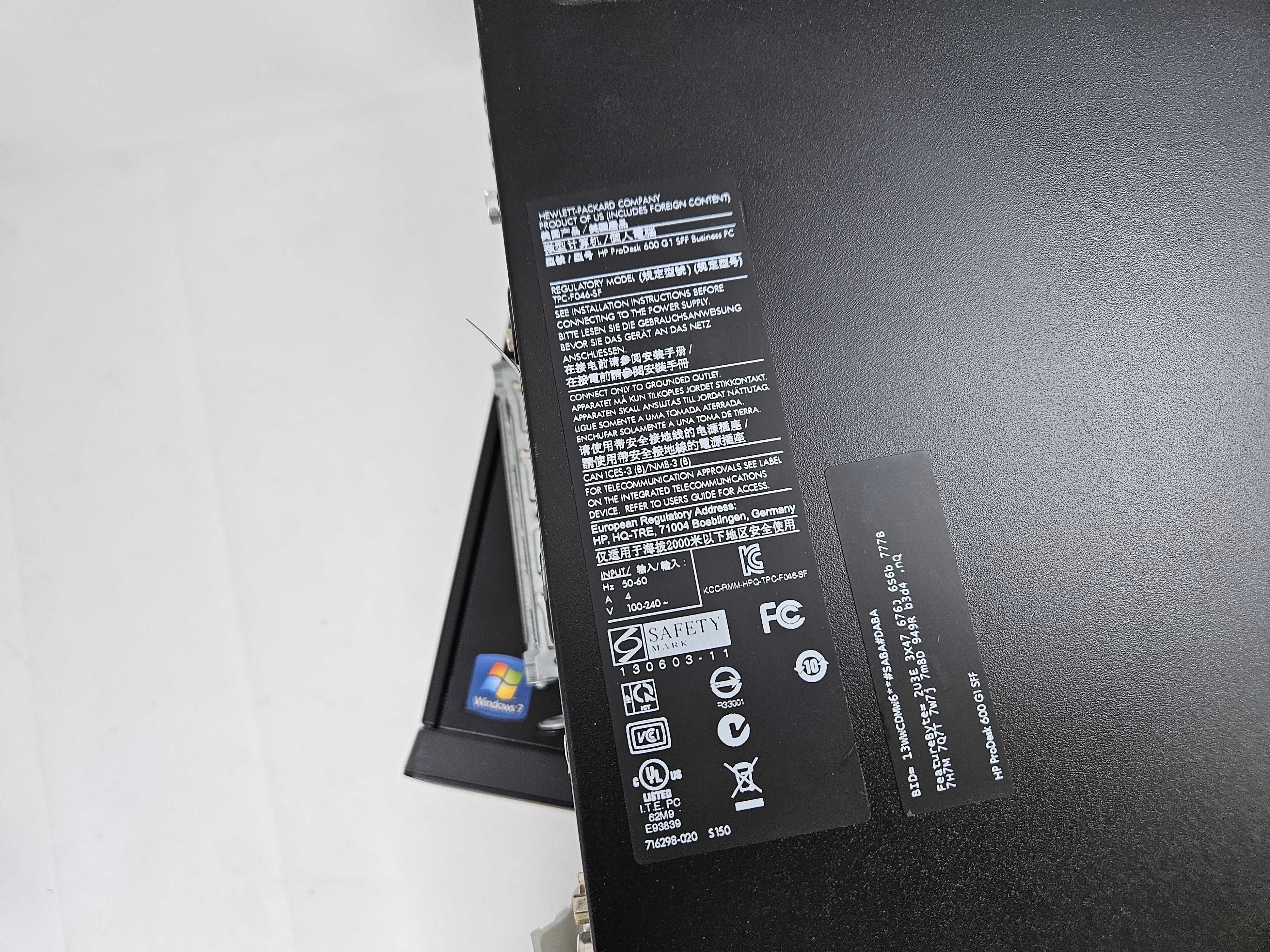 HP Prodesk 600 G1 компютер i3-4130/8Gb DDR3/500Gb HDD/Win10 Pro ОПТ