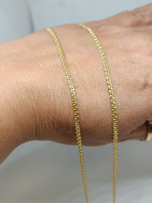 Złoty łańcuszek Mona Lisa długość 55cm, złoto próby 585