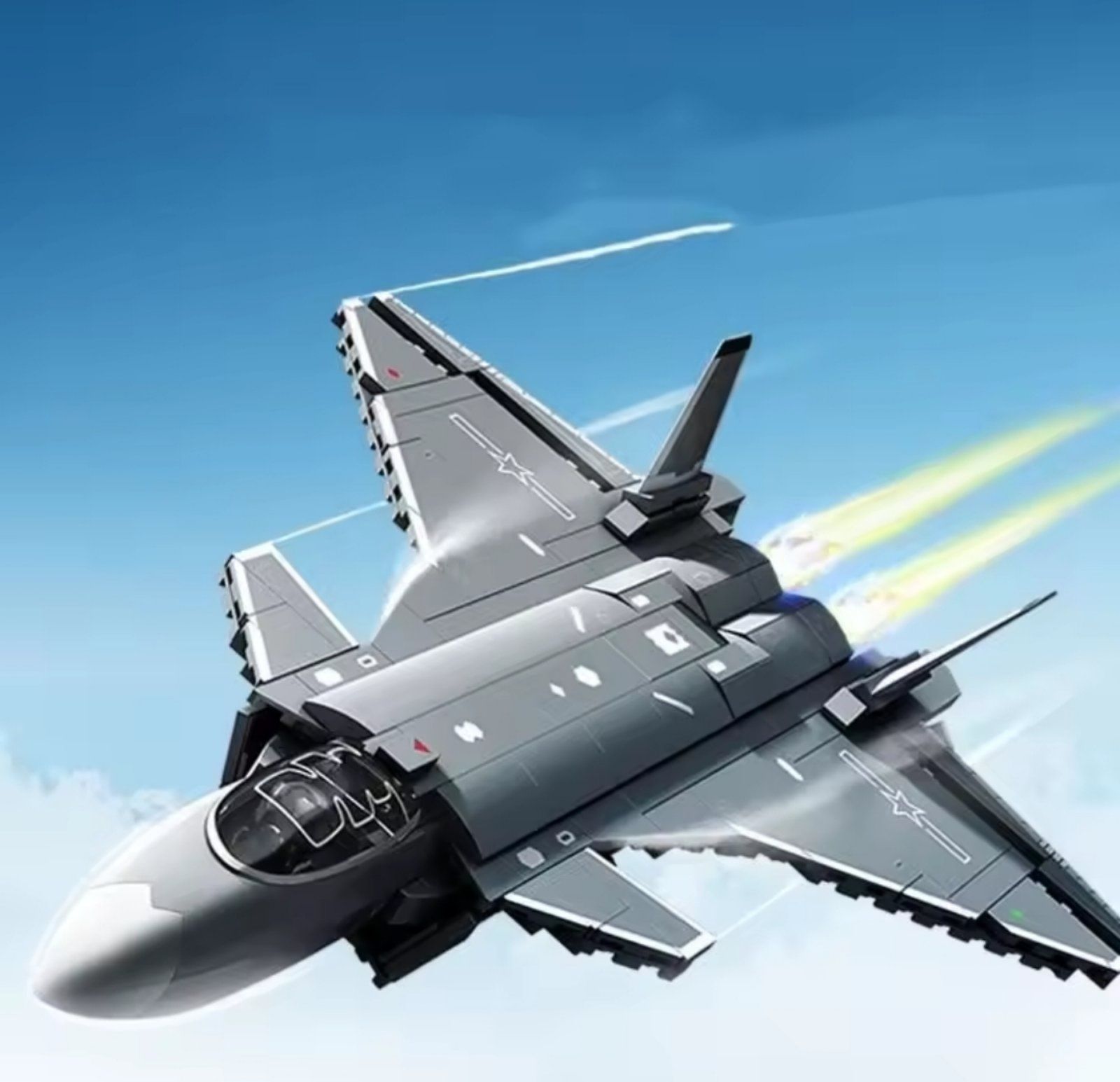 Конструктор истребитель Lego боевой самолёт 625 деталей Лего