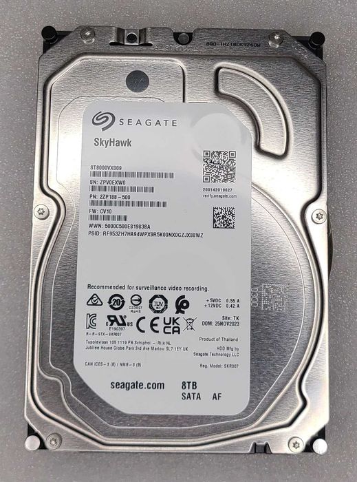 Жорсткий диск 8TB HDD Seagate SkyHawk ST8000VX009