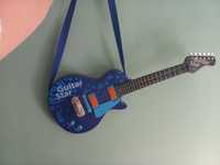 Gitara elektryczna niebieska 3+