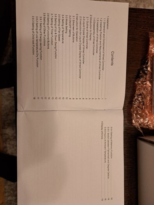 Sterownik klimatyzacja pilot przewodowy Xk117 Sinclair Gree itd - nowy