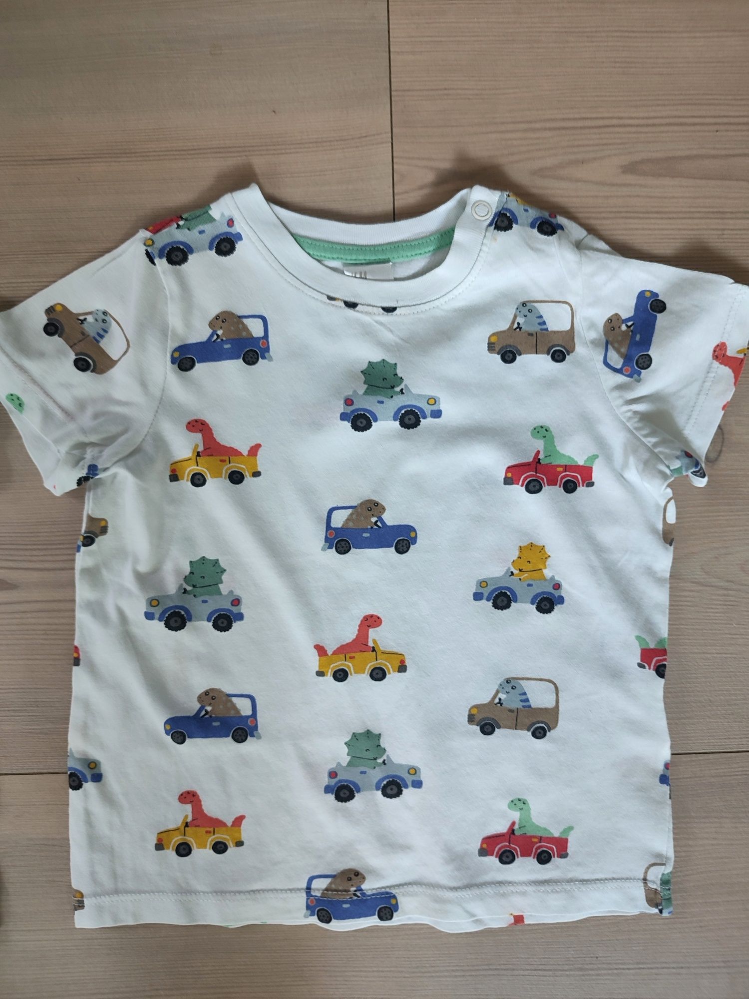 H&M koszulki t-shirt na lato 80 auta pojazdy misie koala lindex next