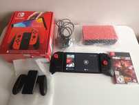 Nintendo Switch Oled Red (Mario Edition) + Gra