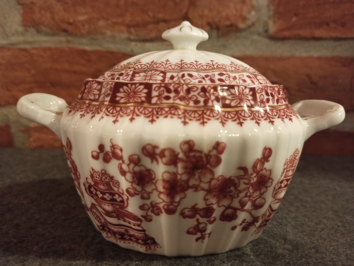 R TILLOWITZ RS China Rot Cukiernica Tułowice Porcelana Śląska Stan IDE