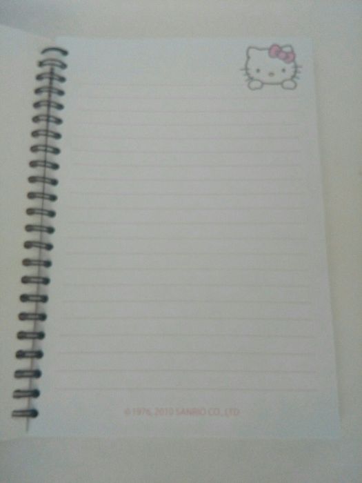 Cadernos escolares com caneta, Hello Kitty NOVOS