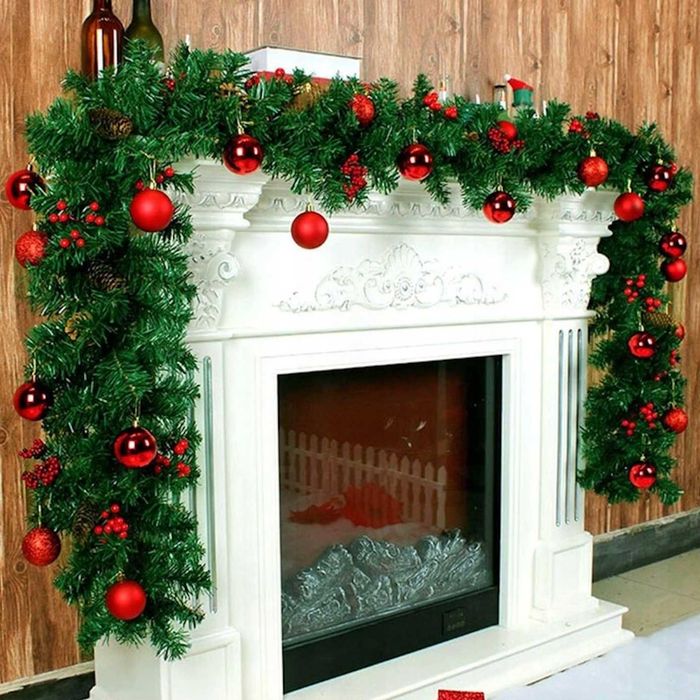 Duża 270CM Girlanda Świąteczna Choinkowa Stołowa Zielona Schody GRATIS