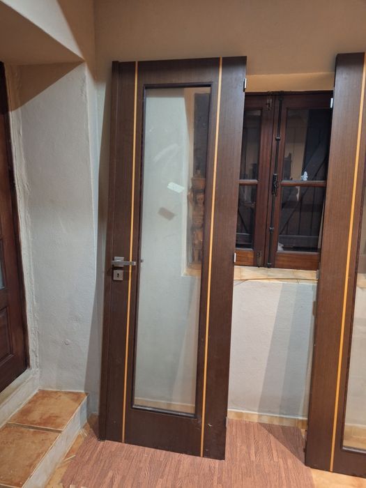 Porta dupla madeira maciça