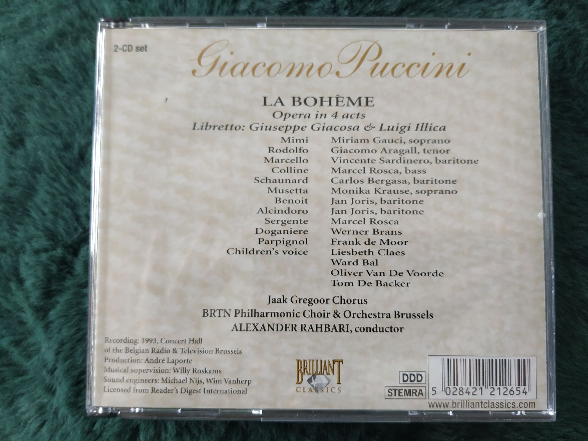 Opera Giacomo Puccini - La Boheme