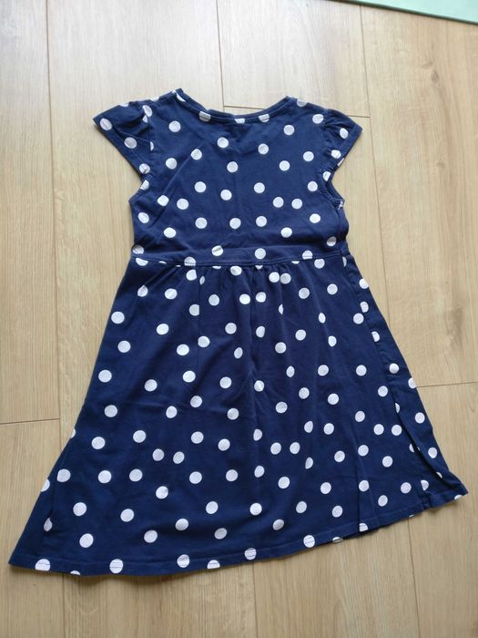 letnia sukienka w kropki rozmiar 134/140
