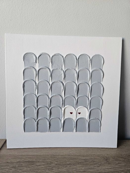 Obraz na płótnie - handmade "Found in a crowd"