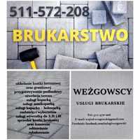 Usługi brukarskie Układanie kostki brukowej,granitowej,schody,tarasy