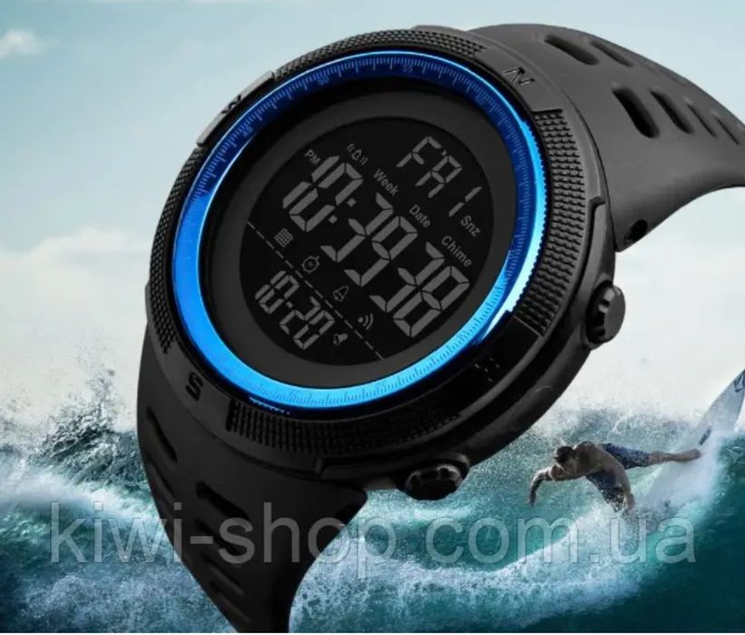 Годинник наручний чоловічий Skmei 1251 з підсвічуванням і таймером bla