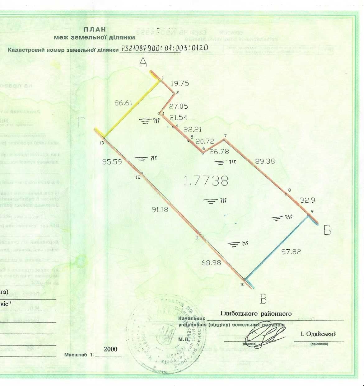 Продається земельна ділянка 1,77 га (вул.І.Мазепи, р-н Кварц)