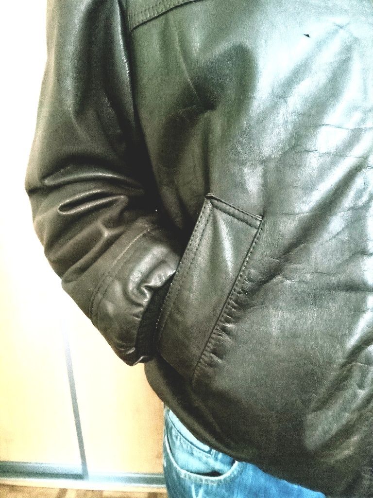 Чоловіча куртка із натуральної шкіри