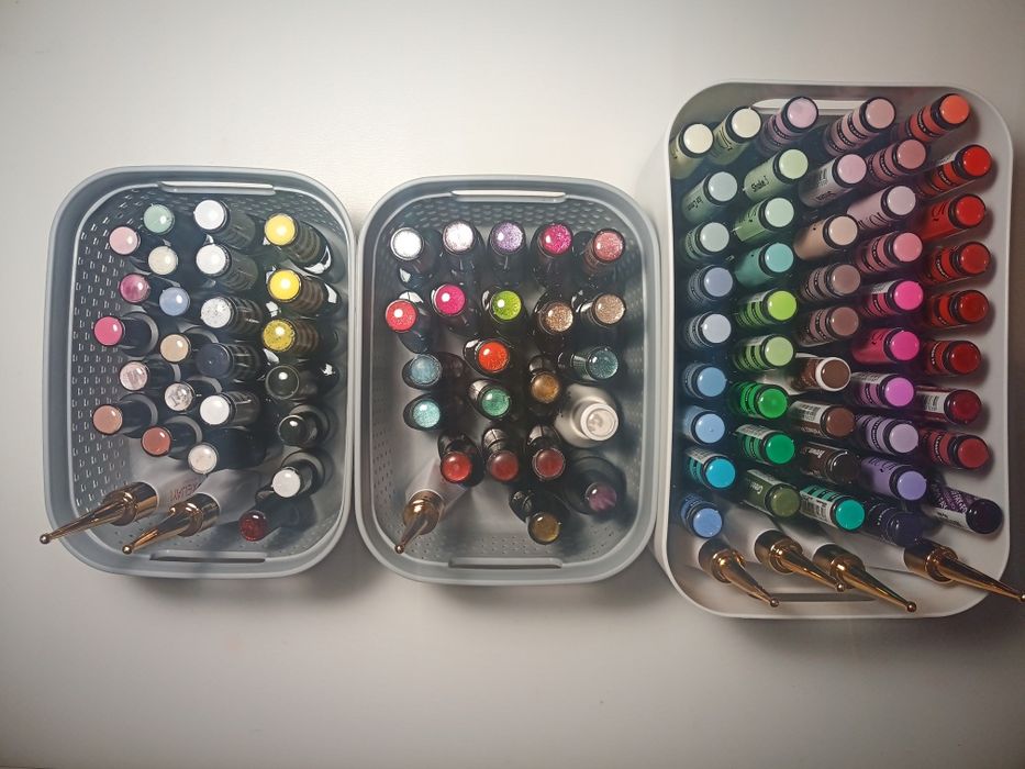 Zestaw lakierów hybrydowych – ponad 80 sztuk + lampa UV/LED