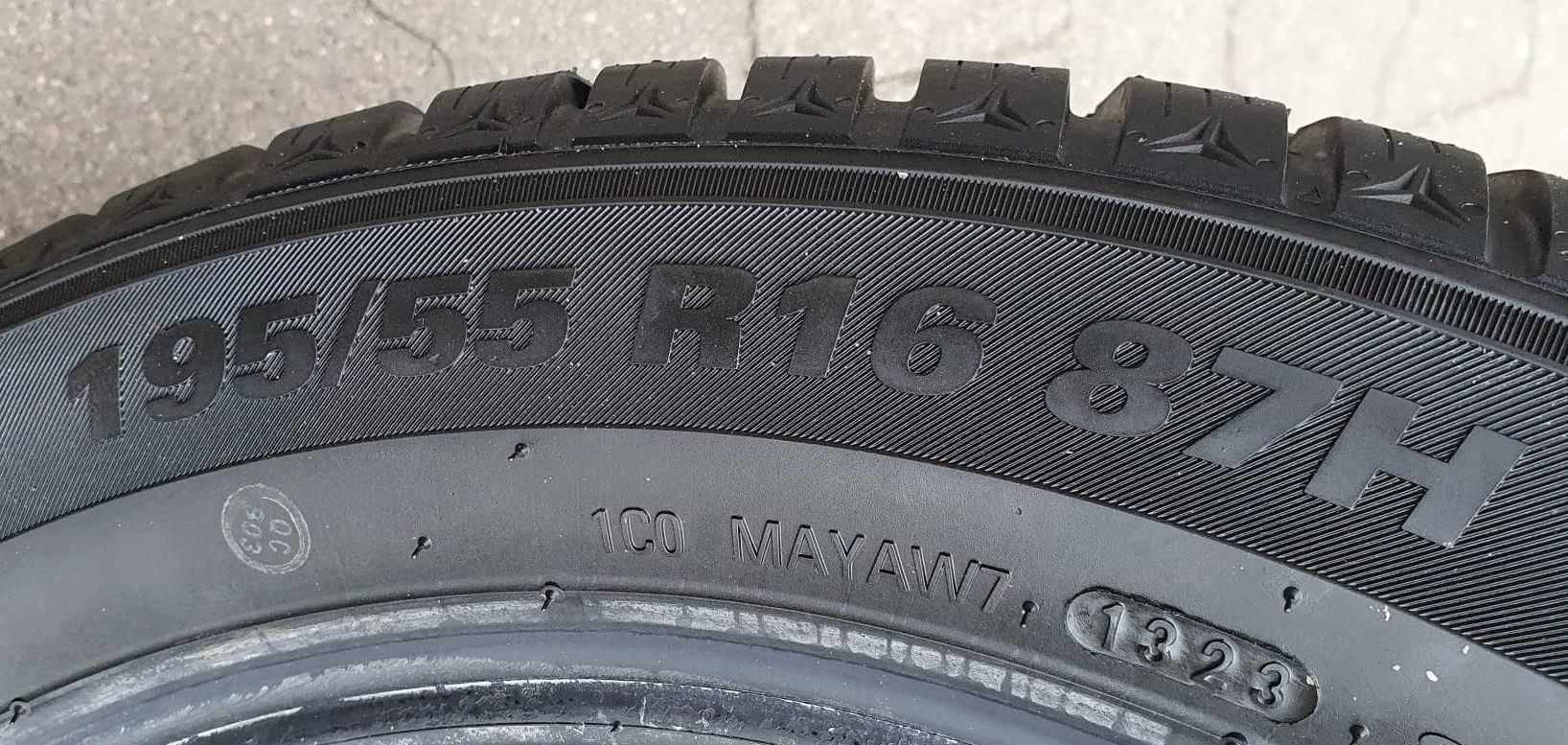 NOWE, nieużywane opony ZIMOWE (4 szt.), Kumho 195/55 R16, 2023