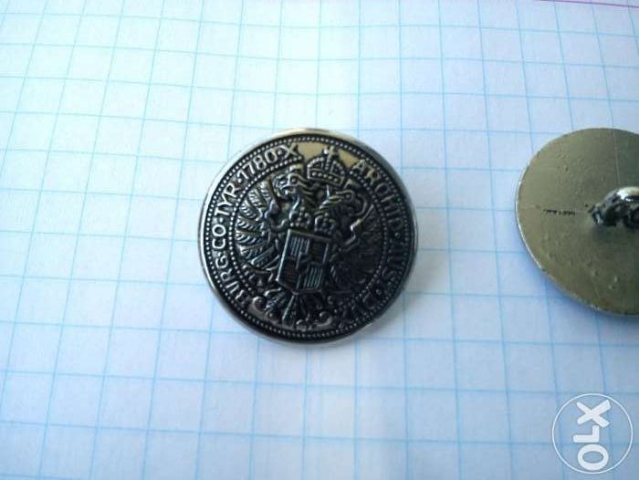 Guziki- Herbowe Burg.Co.Tyr.1780.X.Arohtd.Aust.Dux