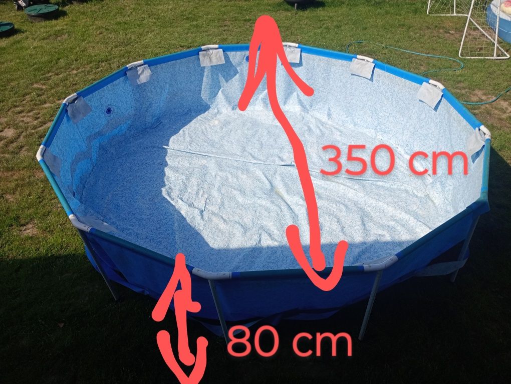 Basen stelażowy 80x350