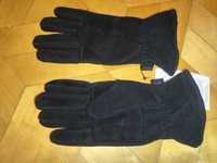 Rękawiczki zimowe polarowe wzór nr 615 czarne rozmiar 22
