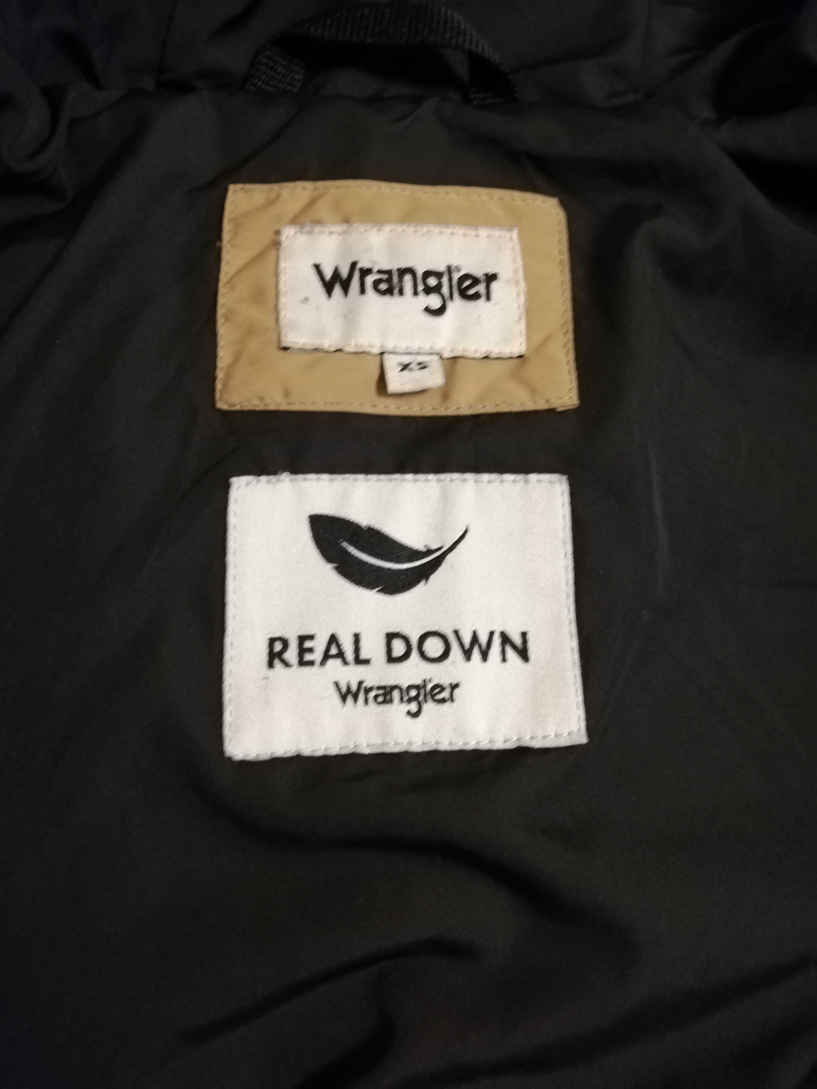 parka puchowa Wrangler xs s 34 36 kaczy puch kurtka puchowa Wrangler s