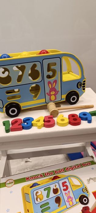 Іграшка сортер автобус дерев'яна іграшка