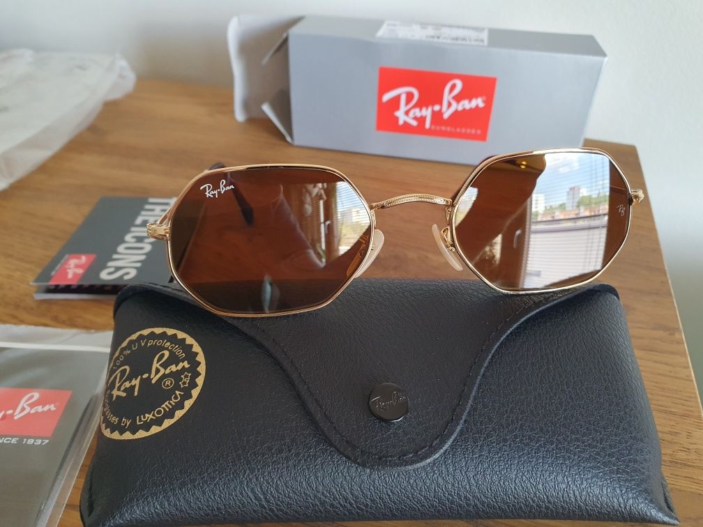 Ray-Ban RB3556N Octagonal Okulary przeciwsłoneczne Oryginał
