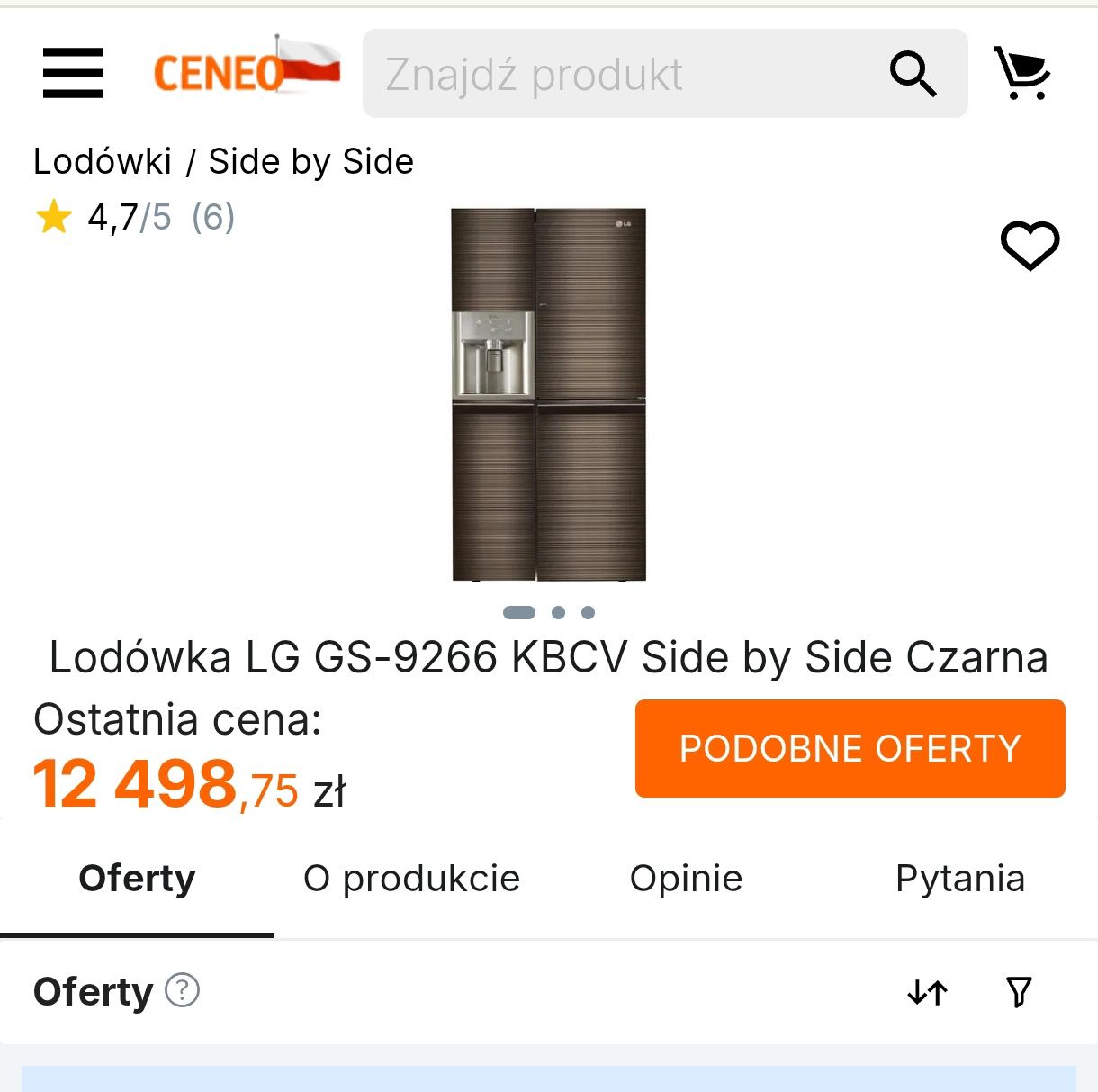 Sprzedam Side by Side firmy LG