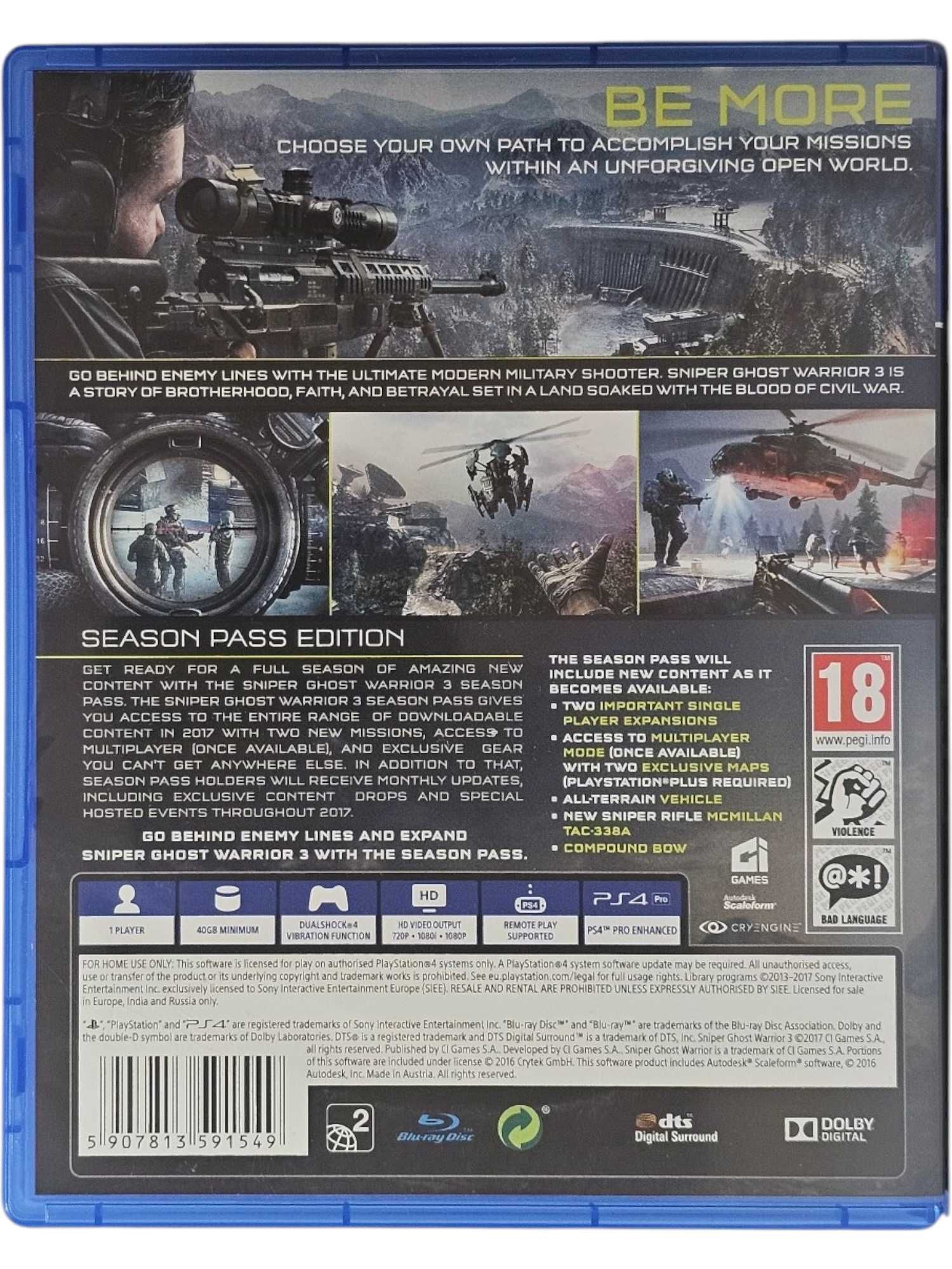 Sniper: Ghost Warrior 3 | GRA PS4 | PlayStation 4 | PL