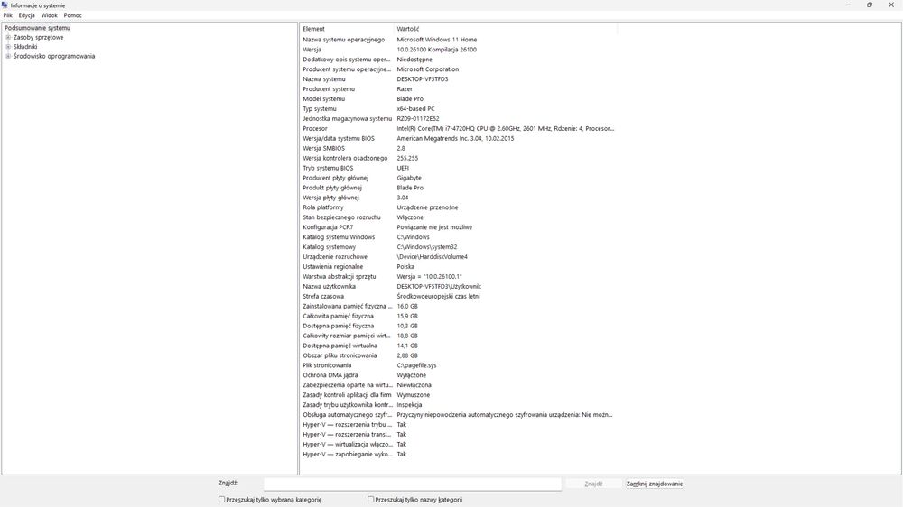 RAZER BLADE PRO Laptop Gamingowy