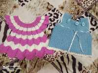 Платья шапочки для новорожденных