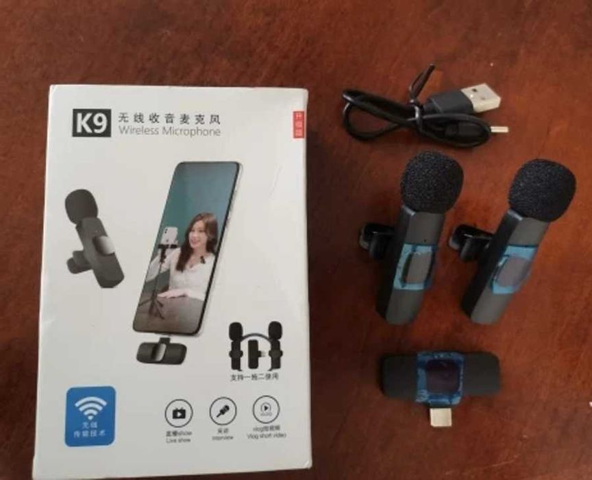 Комплект 2-S петличка микрофон с переходниками для телефонов GEEM K-9