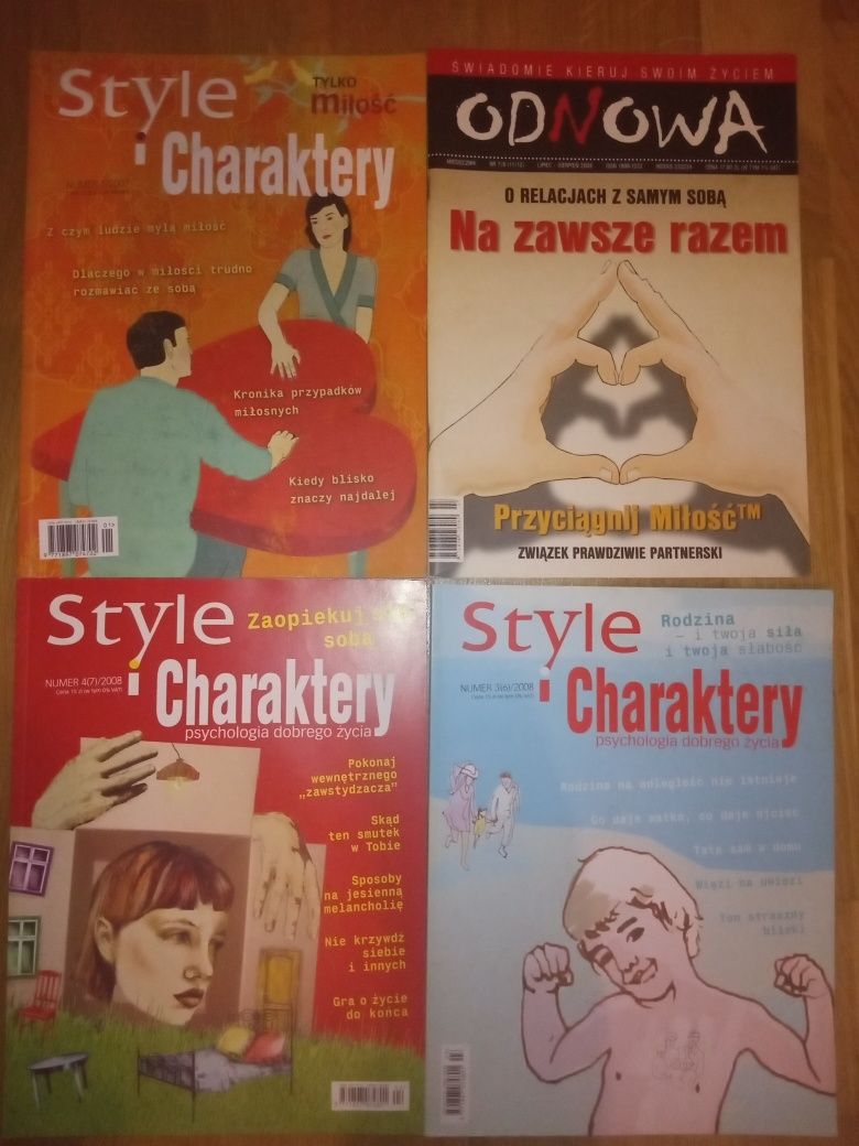 4x miesięcznik j. NOWE Style i charaktery Odnowa numery archiwalne