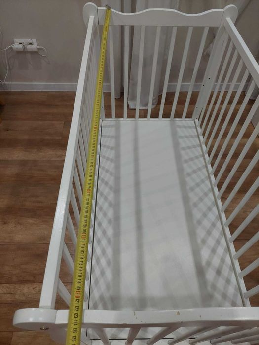 Łóżeczko dla dziecka JULIA 3 w 1 drewniane + łóżeczko turystyczne