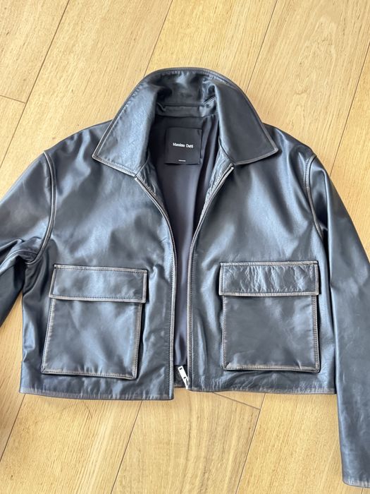 Курточка шкіряна Massimo Dutti