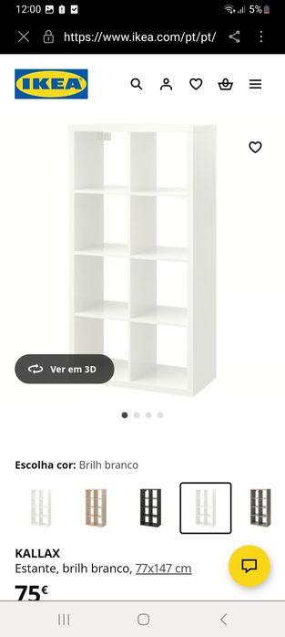 Estante kallax branca