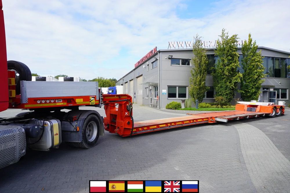 Kassbohrer LB2 TIEF-BETT / 16.5 m / Naczepa rozsuwana / osie skrętne / 2 sztuki  _237806