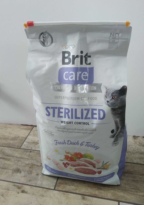 Brit Care Cat GF Weight Control Kaczka Indyk 7kg