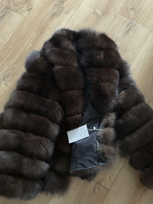 Lis norki naturalne  futro lisa lisy futerko lama futrzana czekoladowe